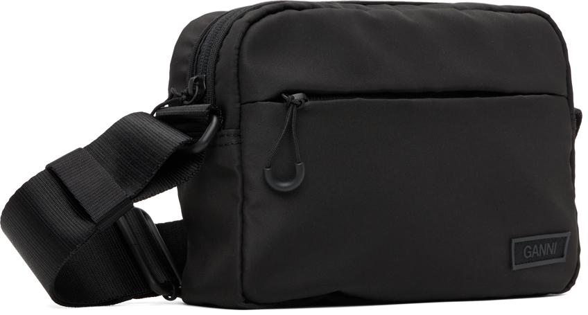 Ganni Tech Festival Bag in Black Lyst UK