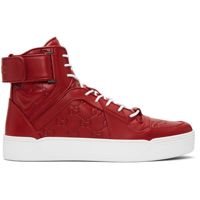gucci red high tops
