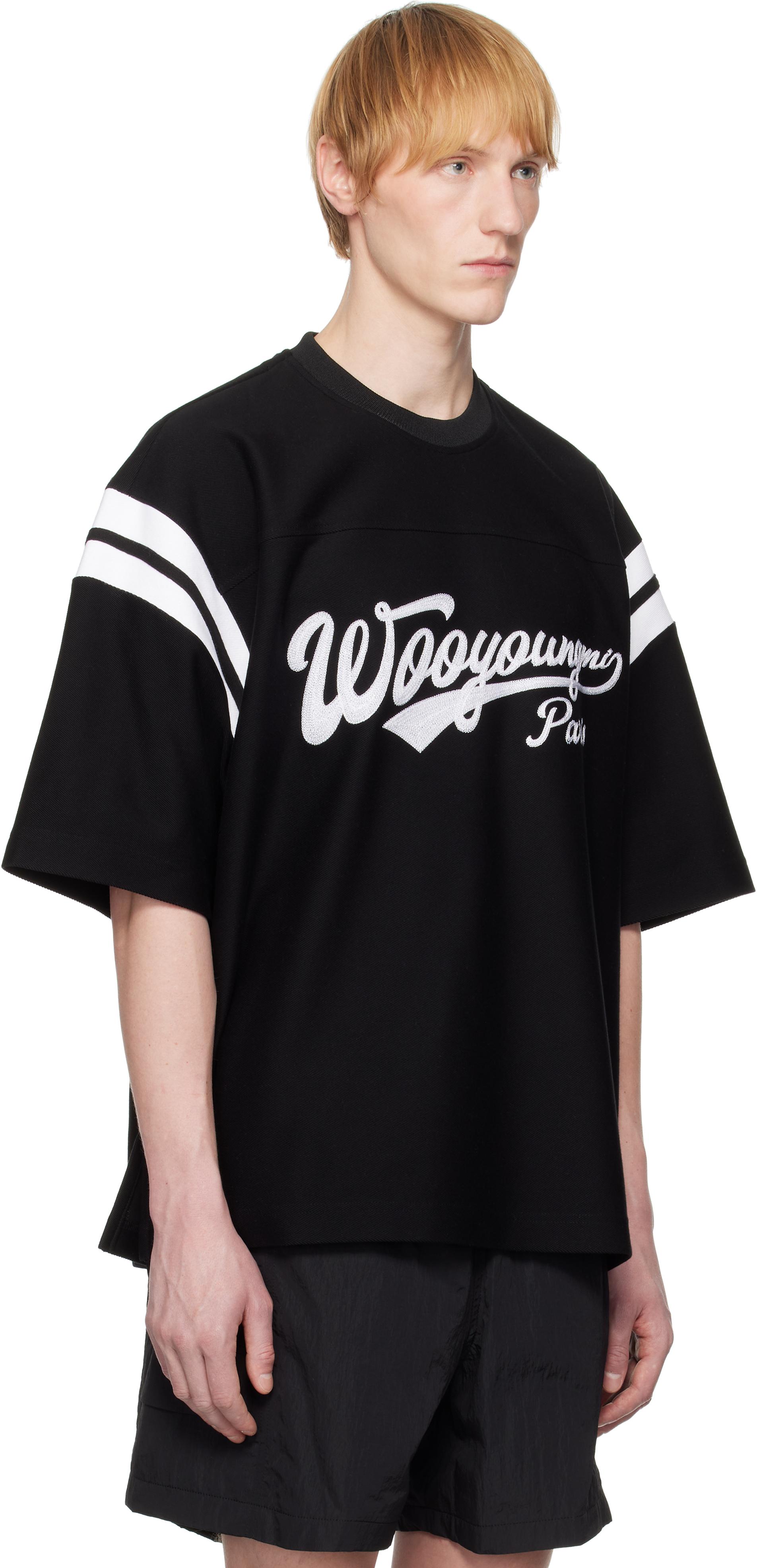 WOOYOUNGMI メンズ 半袖Tシャツ W251TS04716W wooyoungmi-black-palm-tree-
