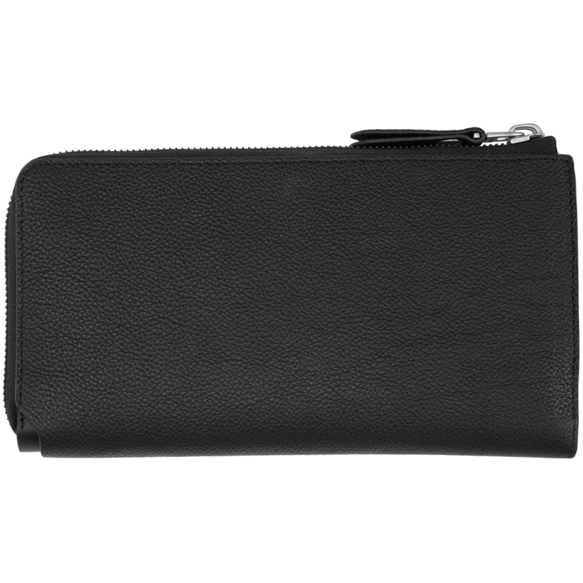 Lanvin Leather Black Zipped Wallet - Lyst