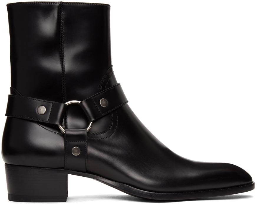 wyatt harness boots in smooth leather