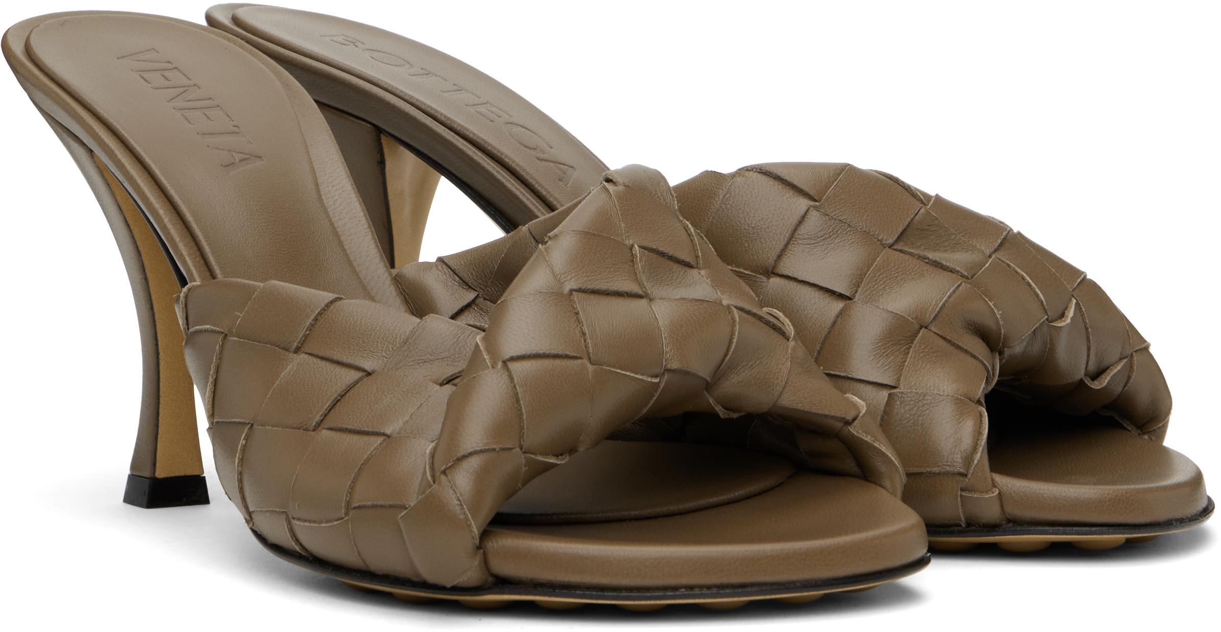 【関税込み】Bottega Veneta ブラウン Blink ヒールサンダル Bottega Veneta ブラウン Blink ヒールサンダル ブラック | Lyst