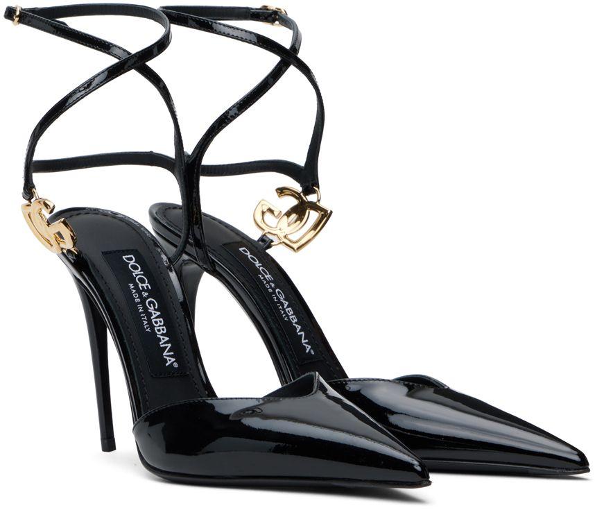 105mm Lollo Patent Leather Slingbacks