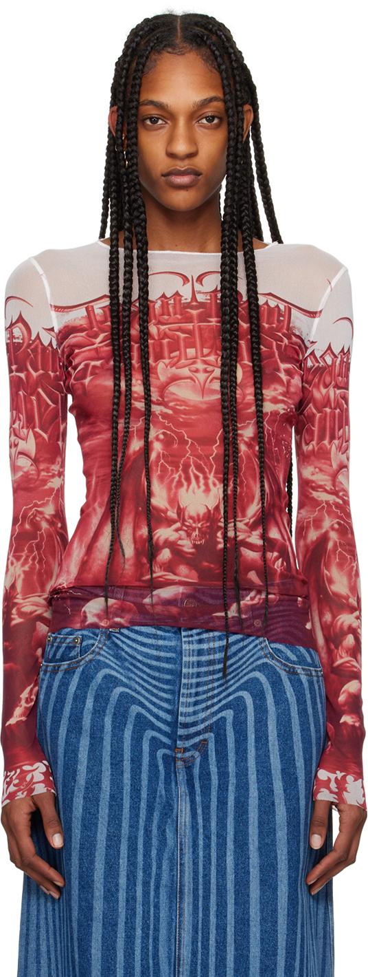 Jean Paul Gaultier レディース レッド&ホワイト The Diablo Jean Paul Gaultier レディース レッド&ホワイト The Diablo