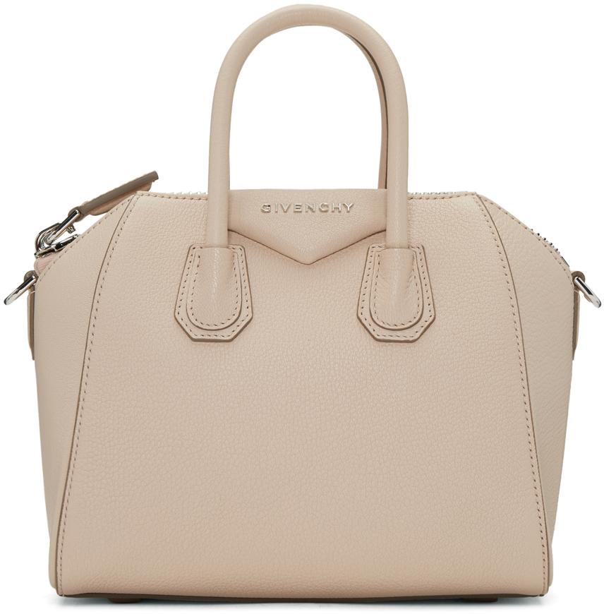 beige mini purse