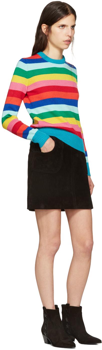 saint laurent rainbow sweater