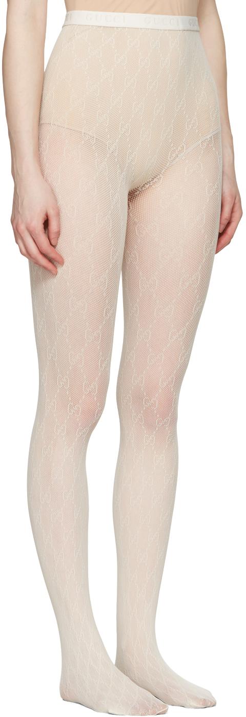 Nina Urgell Cloquell Style — Gucci Interlocking G tights white - $100 Click  to