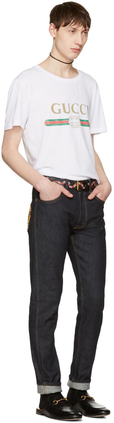 gucci men's snake belt