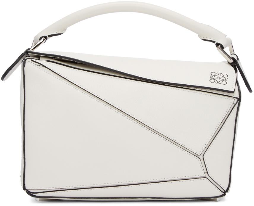 Loewe white puzzle bag new arrivals