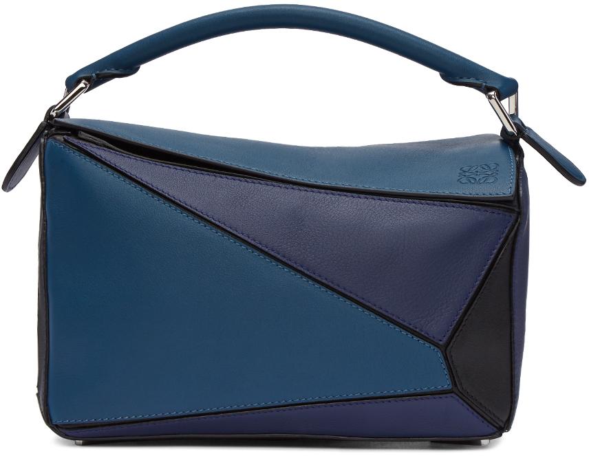 Loewe Leather Tricolor Small Puzzle Bag 