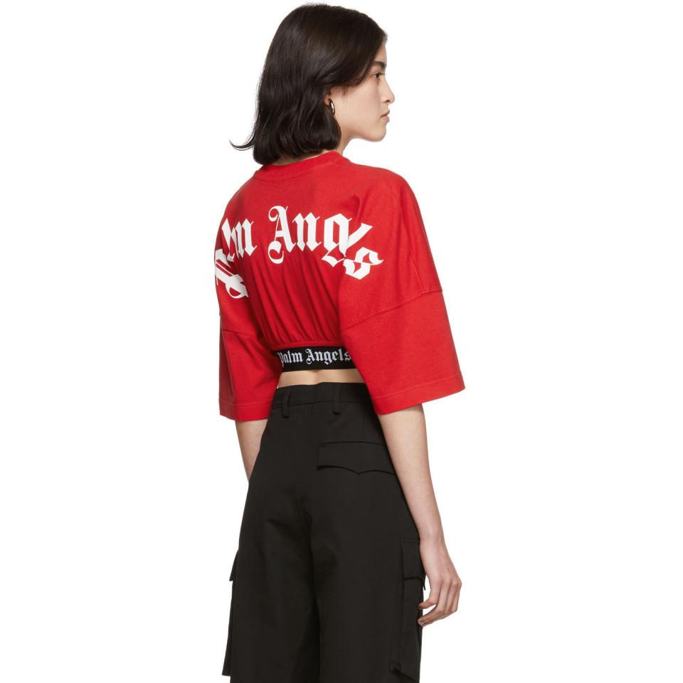 palm angels tee red