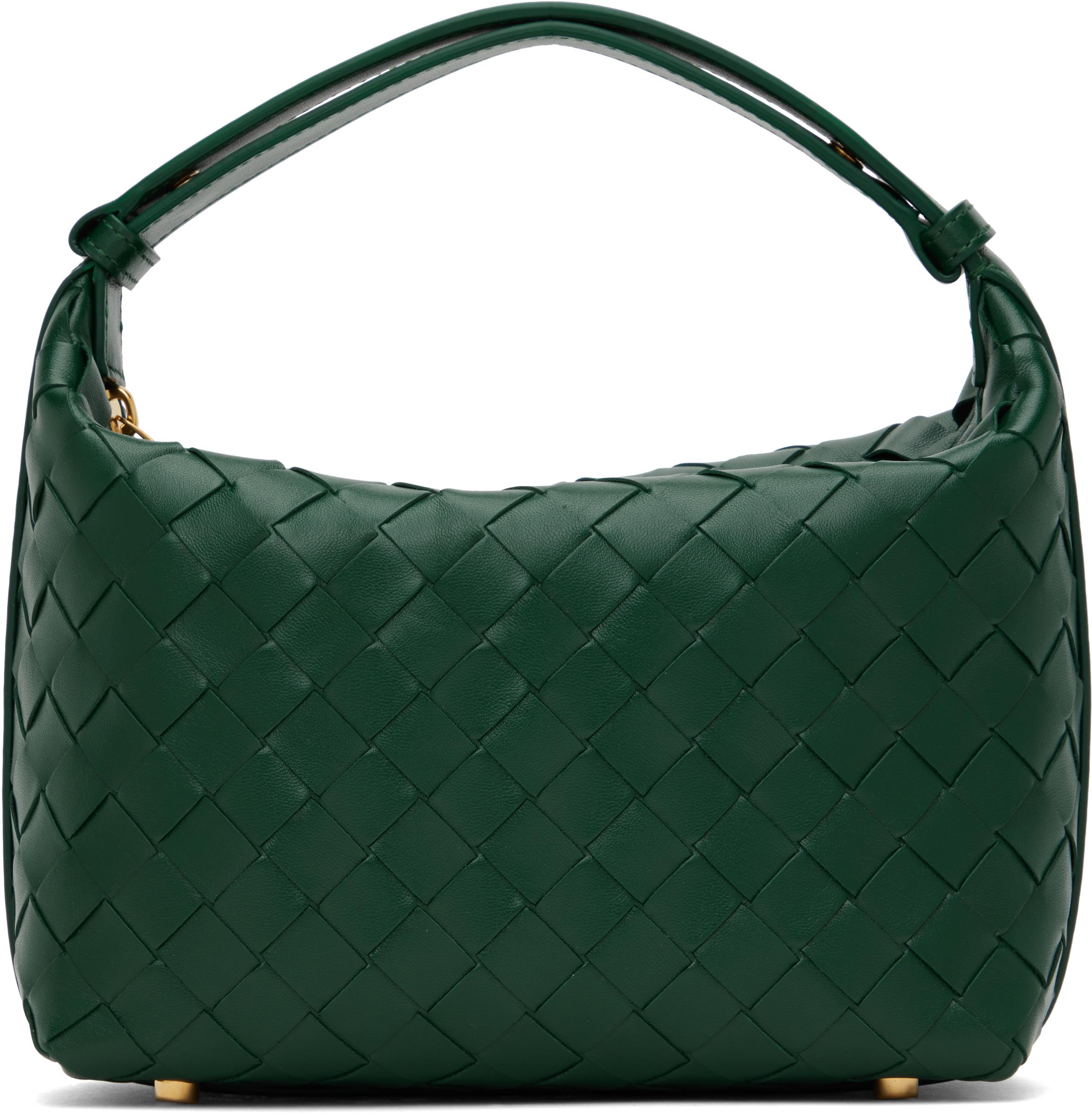 BOTTEGA VENETA グリーンショルダーバッグ