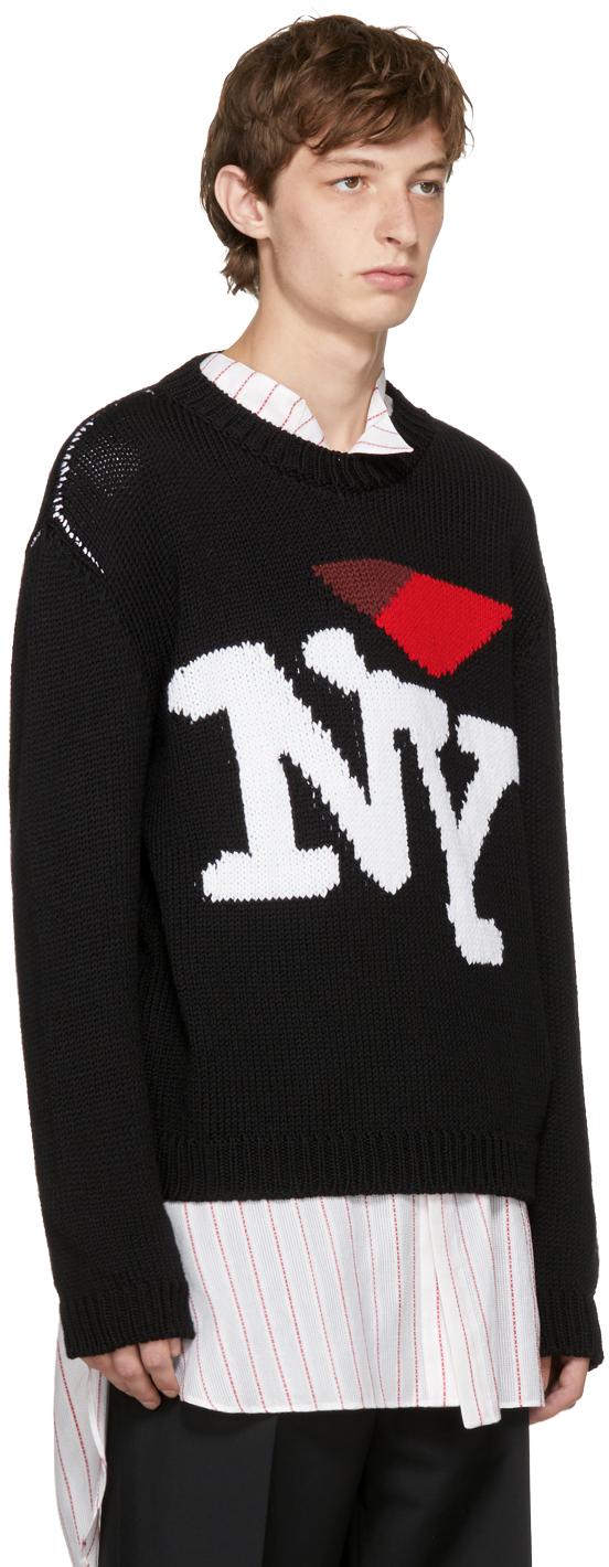 Raf Simons Black 'i Love Ny' Sweater for Men | Lyst