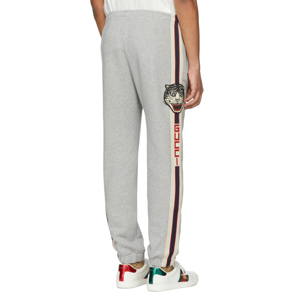 Shop Gucci Sweatpants Grey | UP TO 52% OFF