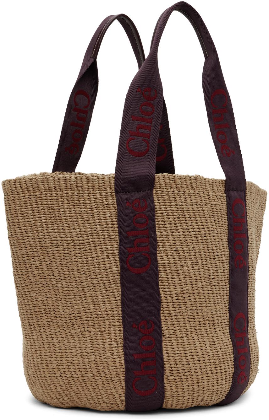 Chloé レディース ブラウン Mifukoエディション &パープル ラージ 