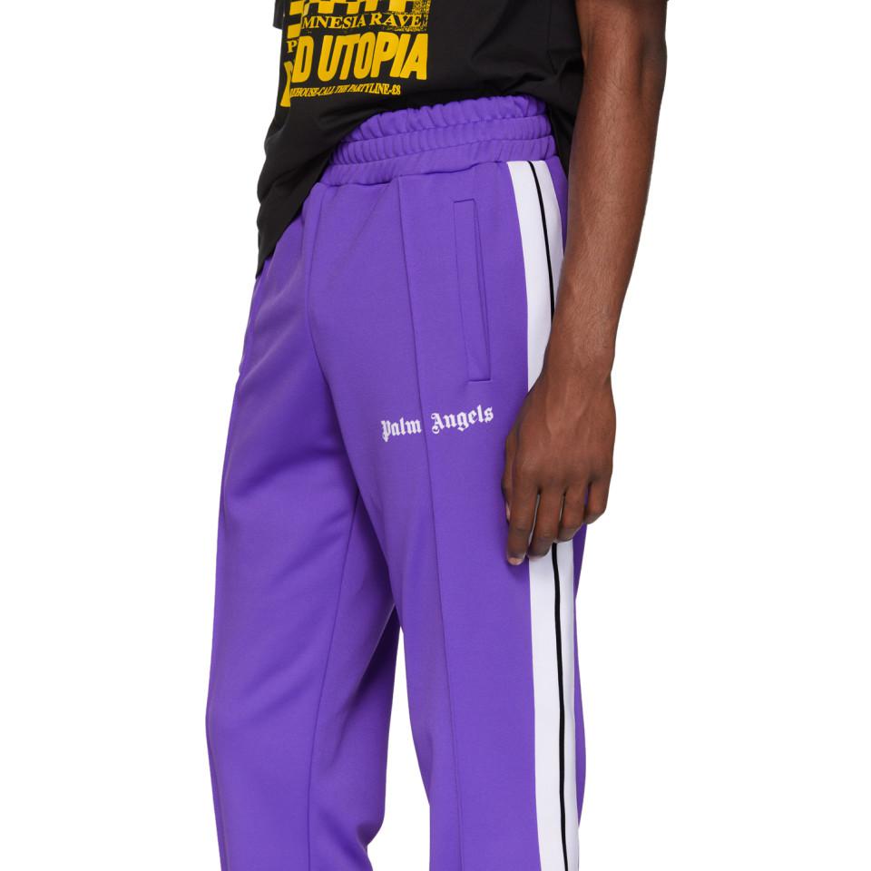 Palm Angels Purple Classic Track Pants 