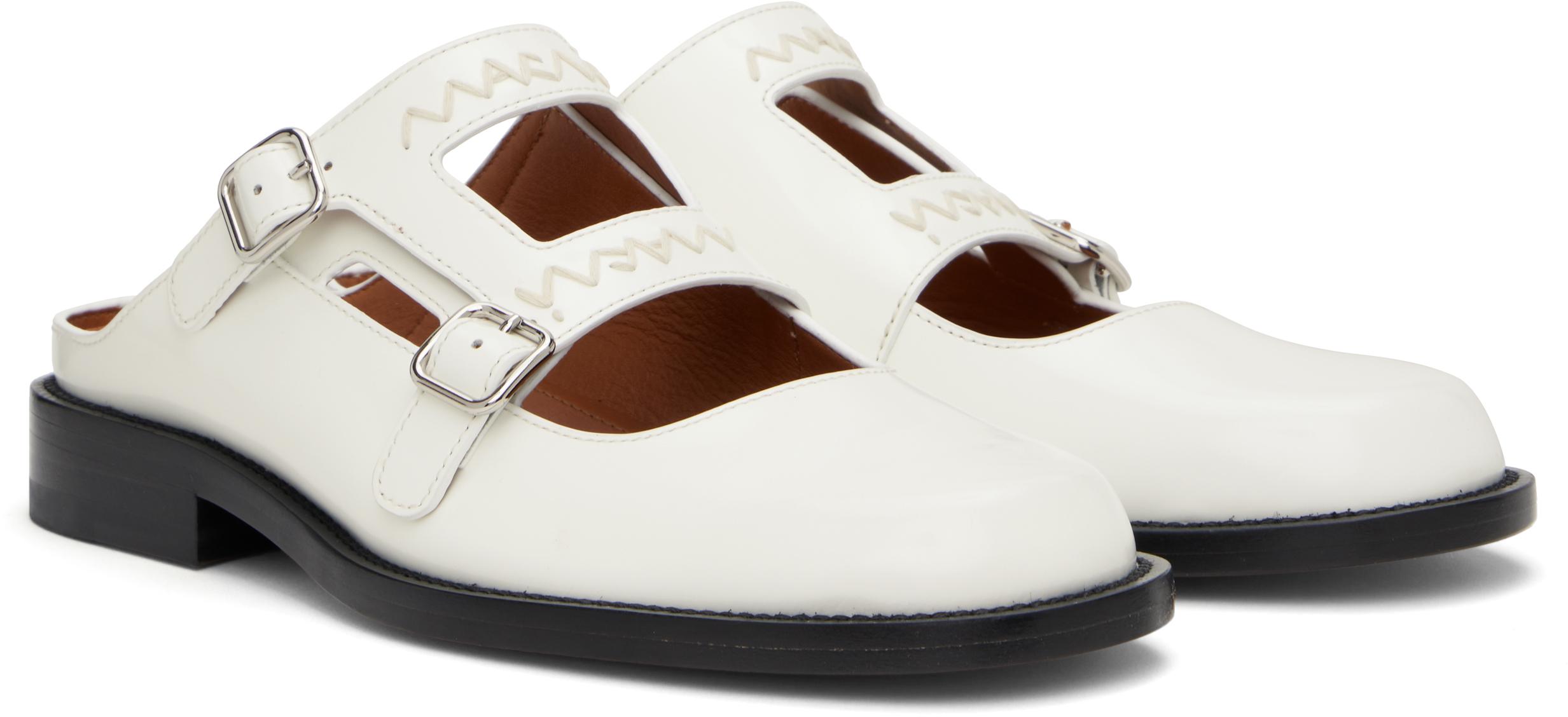 【関税込み】Marni ホワイト Bambi 3.0 ダブルバックル ミュール Marni ホワイト Bambi 3.0 ダブルバックル ミュール ブラック | Lyst