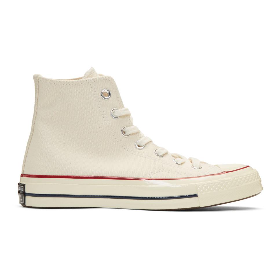 Baskets blanc casse Chuck 70 High Toile Converse en coloris Blanc - Lyst