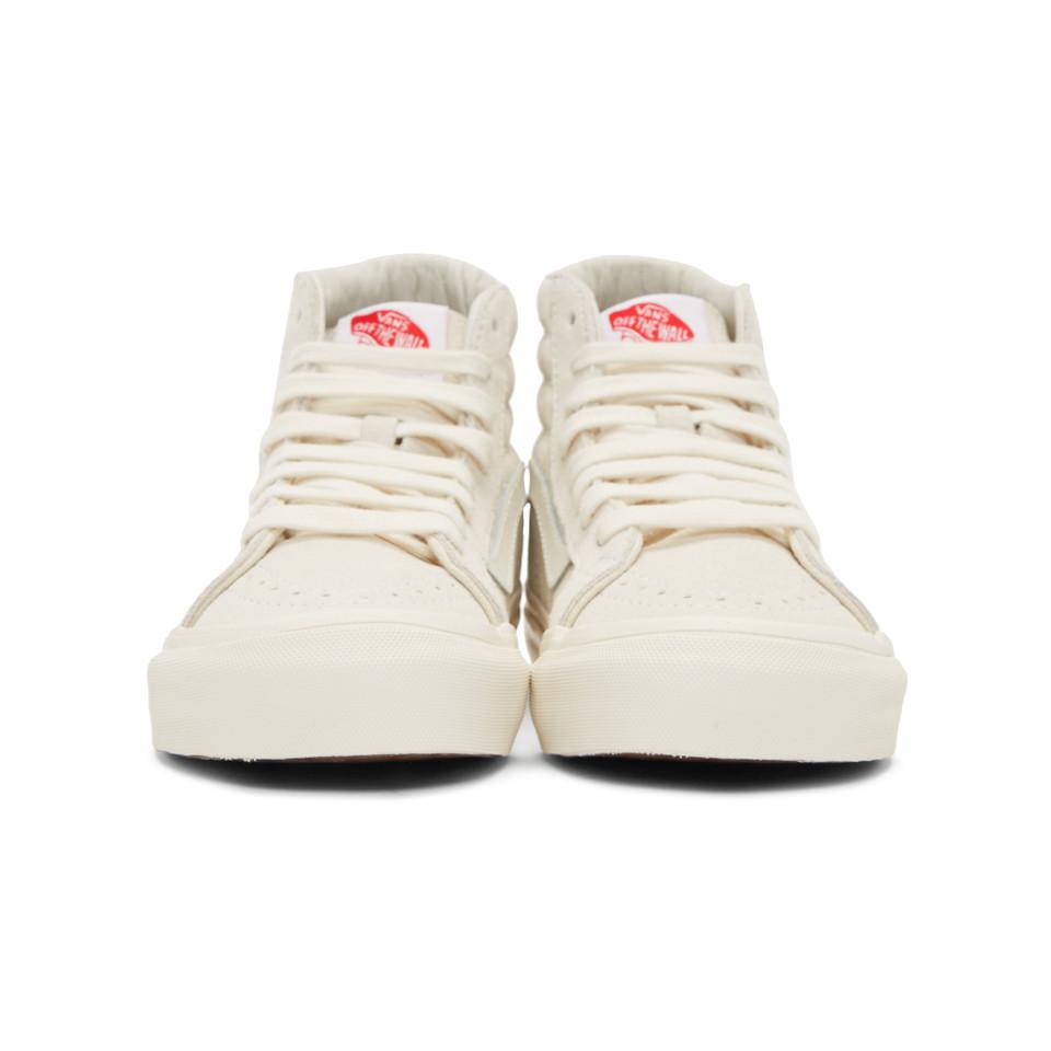 Vans Canvas Beige And Offwhite Og Sk8hi Lx Sneakers in Natural Lyst