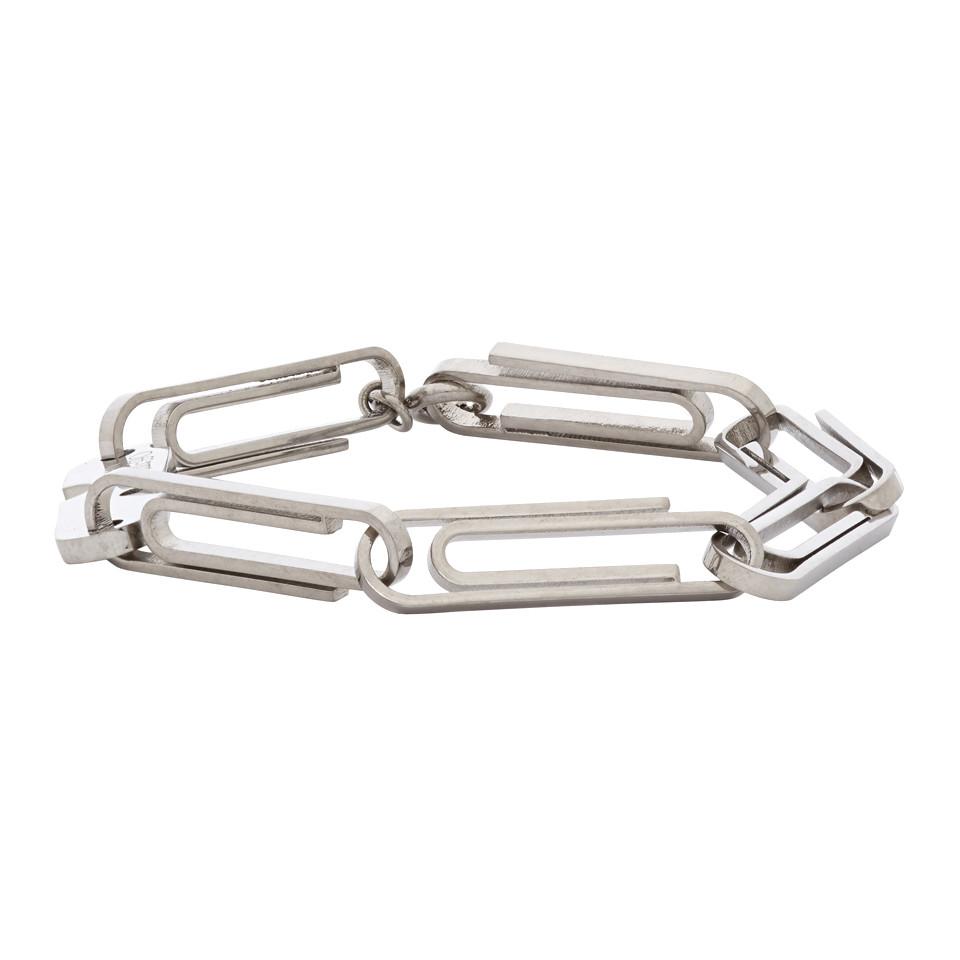 Off-White c/o Virgil Abloh Silver Multi Paperclip Bracelet in Metallic |  Lyst