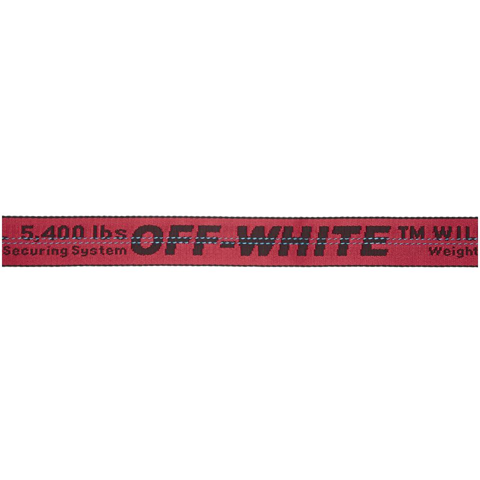 Off white belt black and red online
