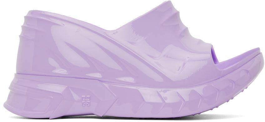 Givenchy Purple Marshmallow Sandals | Lyst