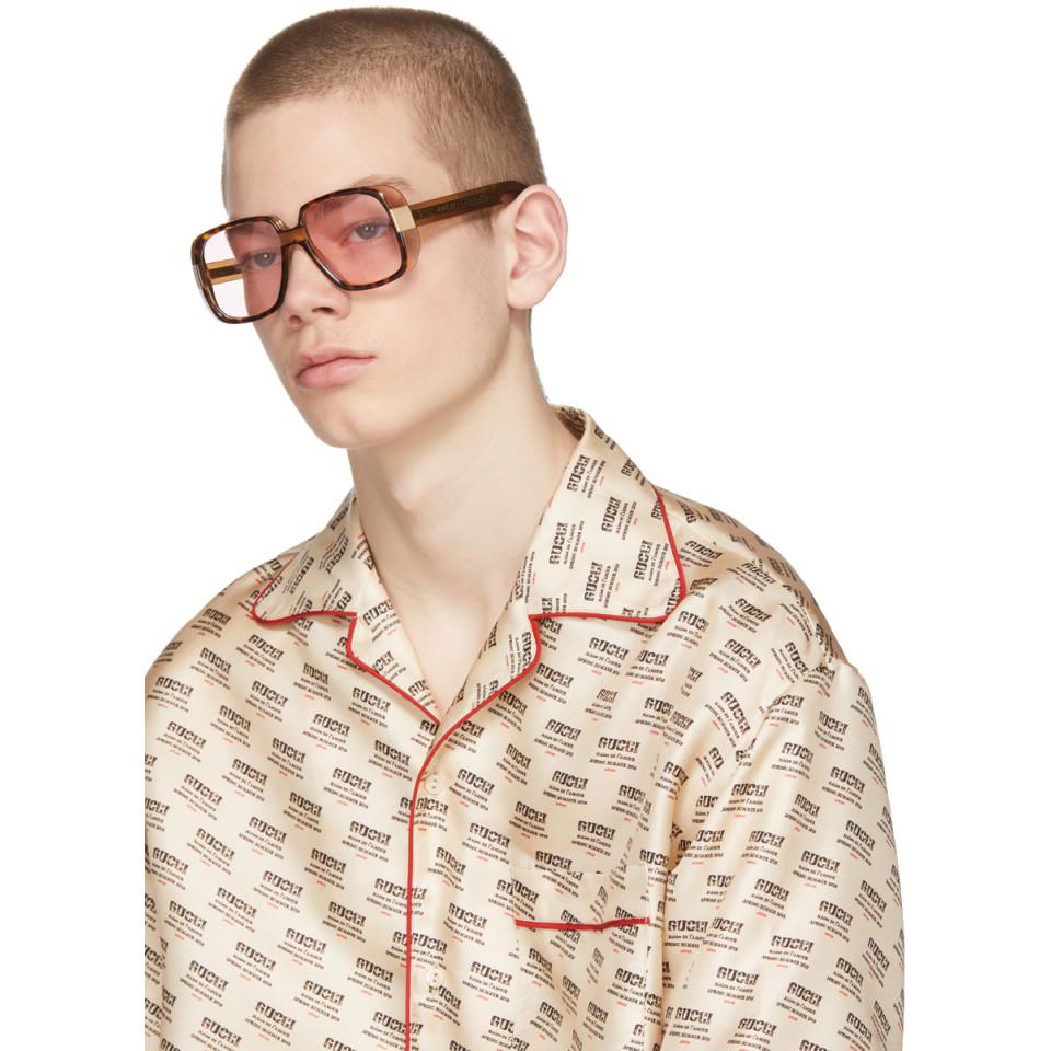 gucci oversized sunglasses mens
