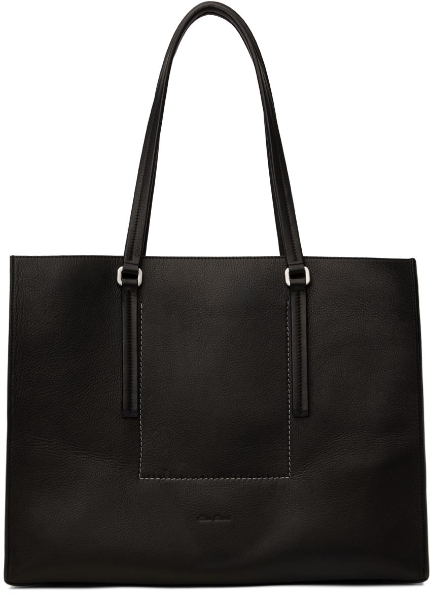 Dries Van Noten メンズ ブルー ダブルレイヤー レザーバッグ Dries Van Noten メンズ ブルー ダブルレイヤー レザーバッグ