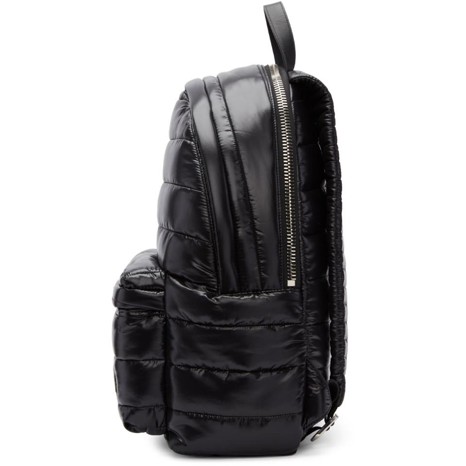 Moncler Synthetic Black Quilted Nylon Backpack for Men Lyst