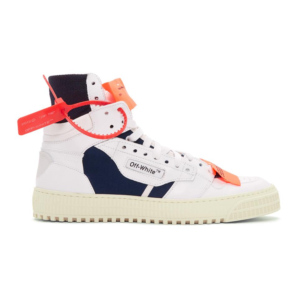 Off-White c/o Virgil Abloh Leather White And Blue Low 3.0 High-top ...