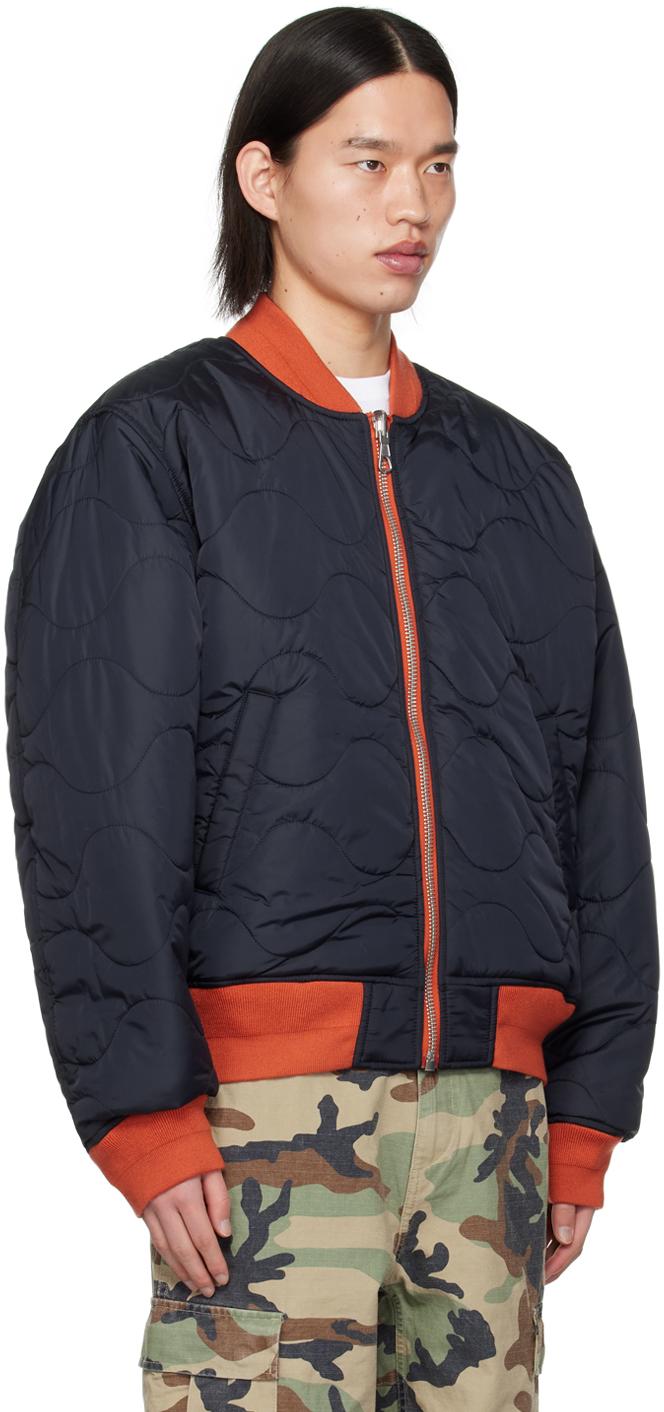 Stussy Built Reversible Bomber Jacket in Orange for Men | Lyst UK