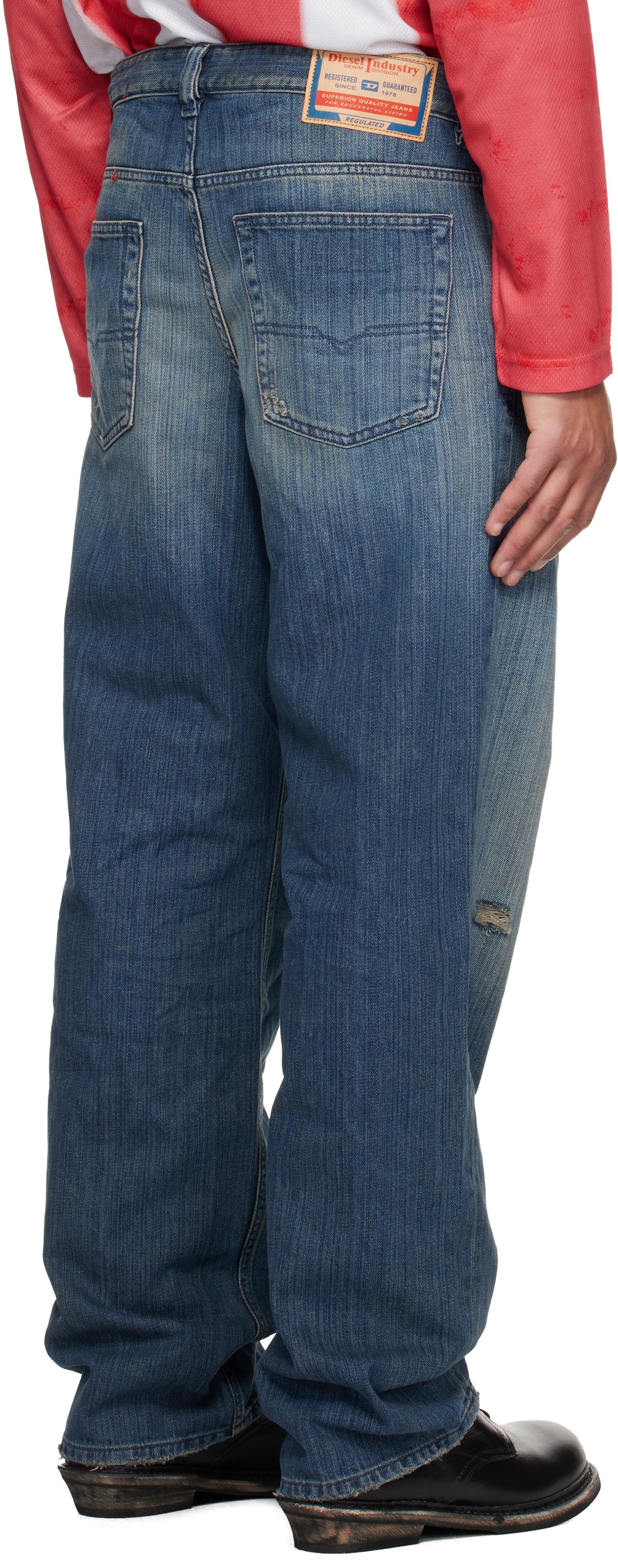 DIESEL Relaxed 2001 D-Macro Jeans in Blue for Men | Lyst