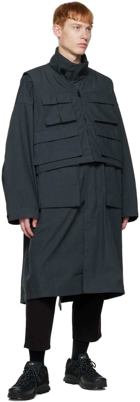 Gramicci Gray F/ce Edition Layered Coat in Black for Men | Lyst Canada