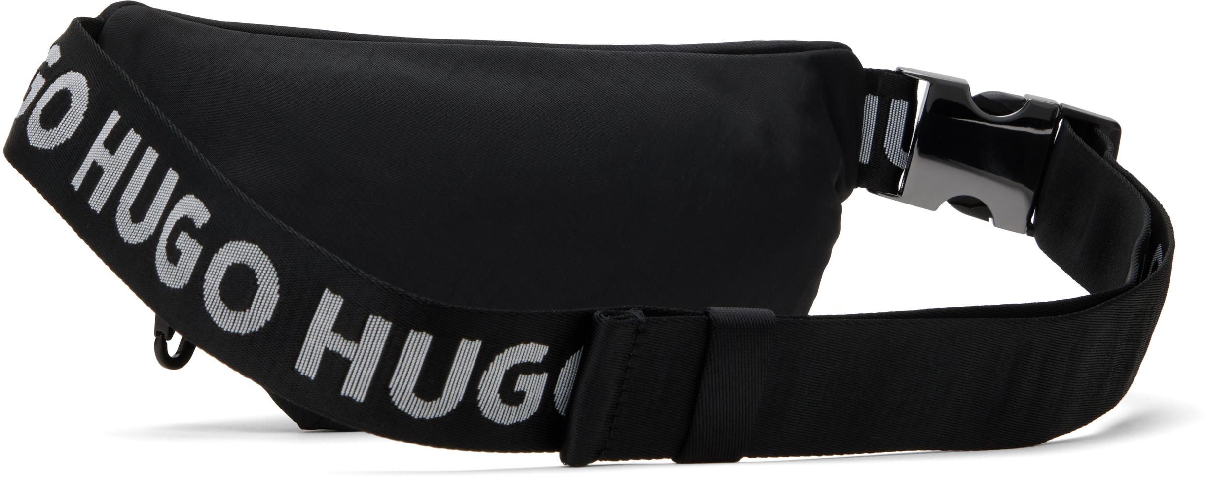 HUGO Contrast Logo Belt Bag in Black for Men Lyst UK