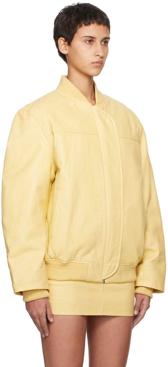Insulated leather bomber jacket hotsell