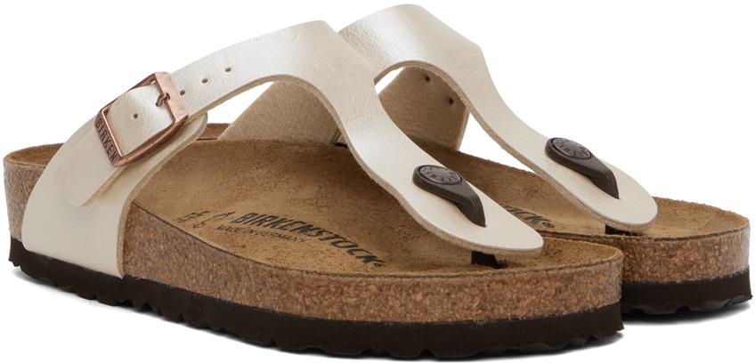 Birkenstock gizeh off white hot sale