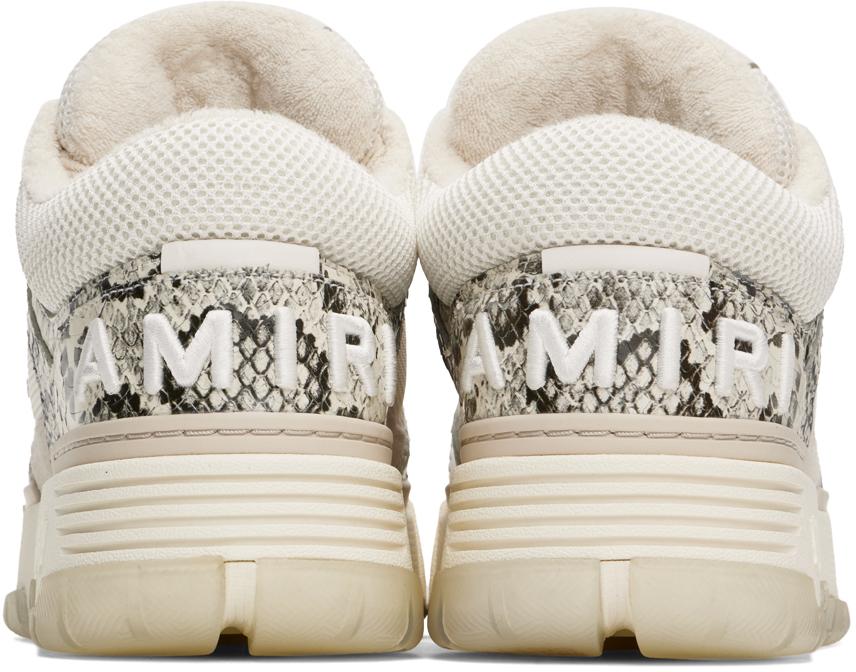 【関税込み】AMIRI オフホワイト Snake MA-1 スニーカー Off-White Snake MA-1 Sneakers by AMIRI on Sale