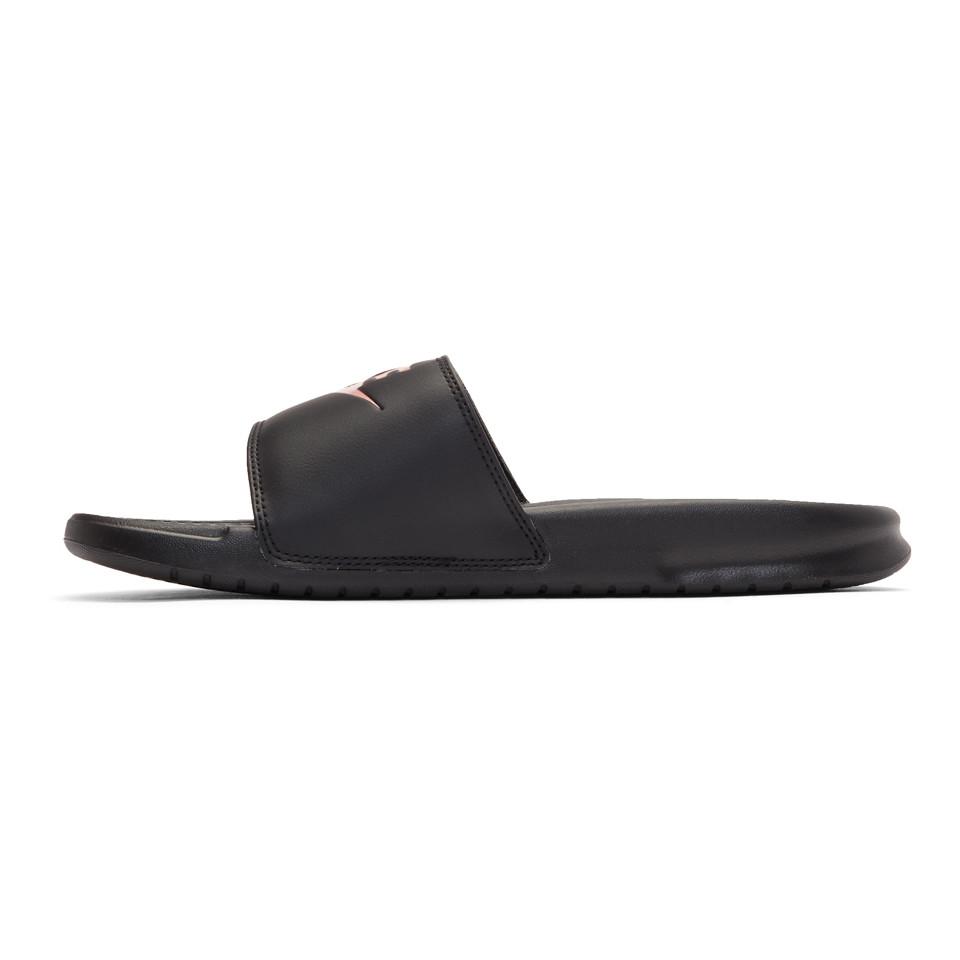 Nike Black And Rose Gold Benassi Just 
