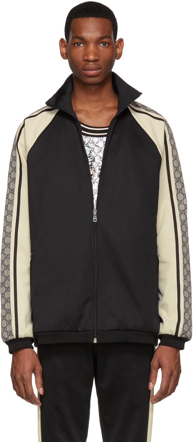 Gucci Synthetic Oversized Technical Jersey Jacket in Black for Men - Lyst