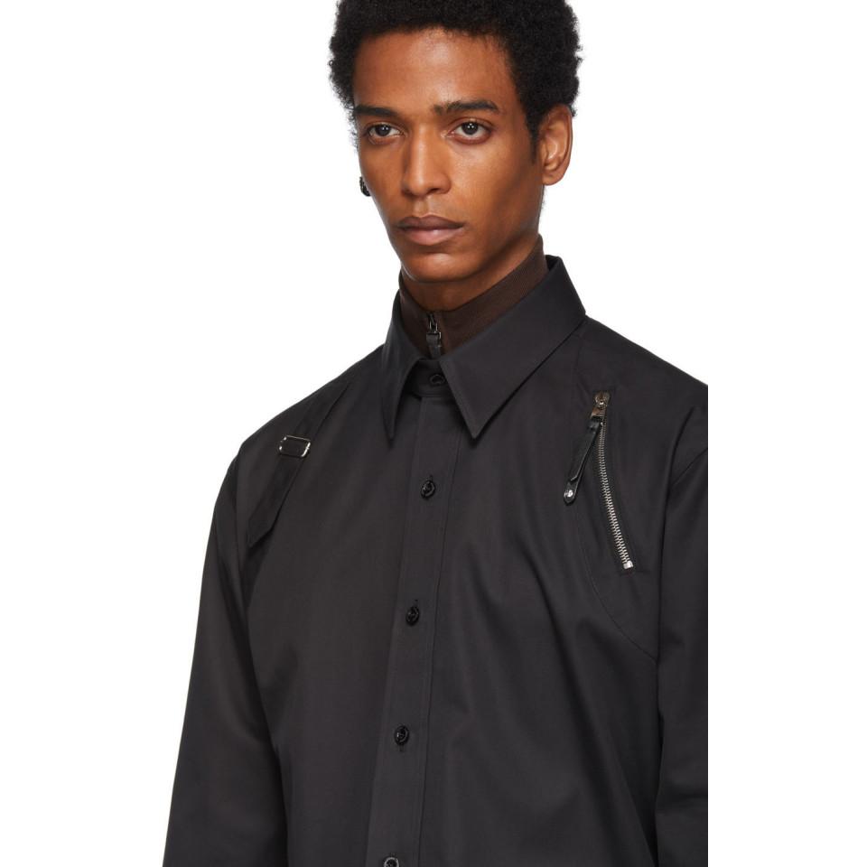 alexander mcqueen black shirt price