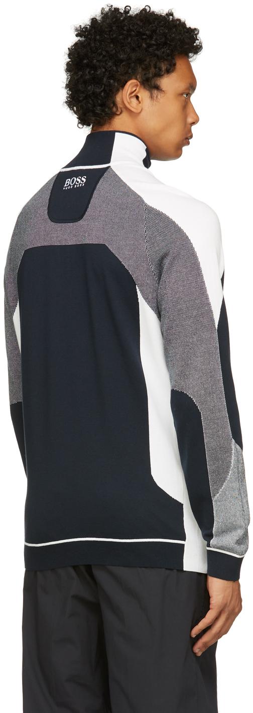 BOSS by HUGO BOSS Cotton Zordi Half-zip Sweater in Navy (Blue) for 