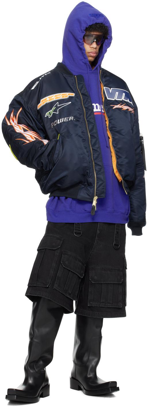 Vetements Blue Campaign Hoodie for Men | Lyst