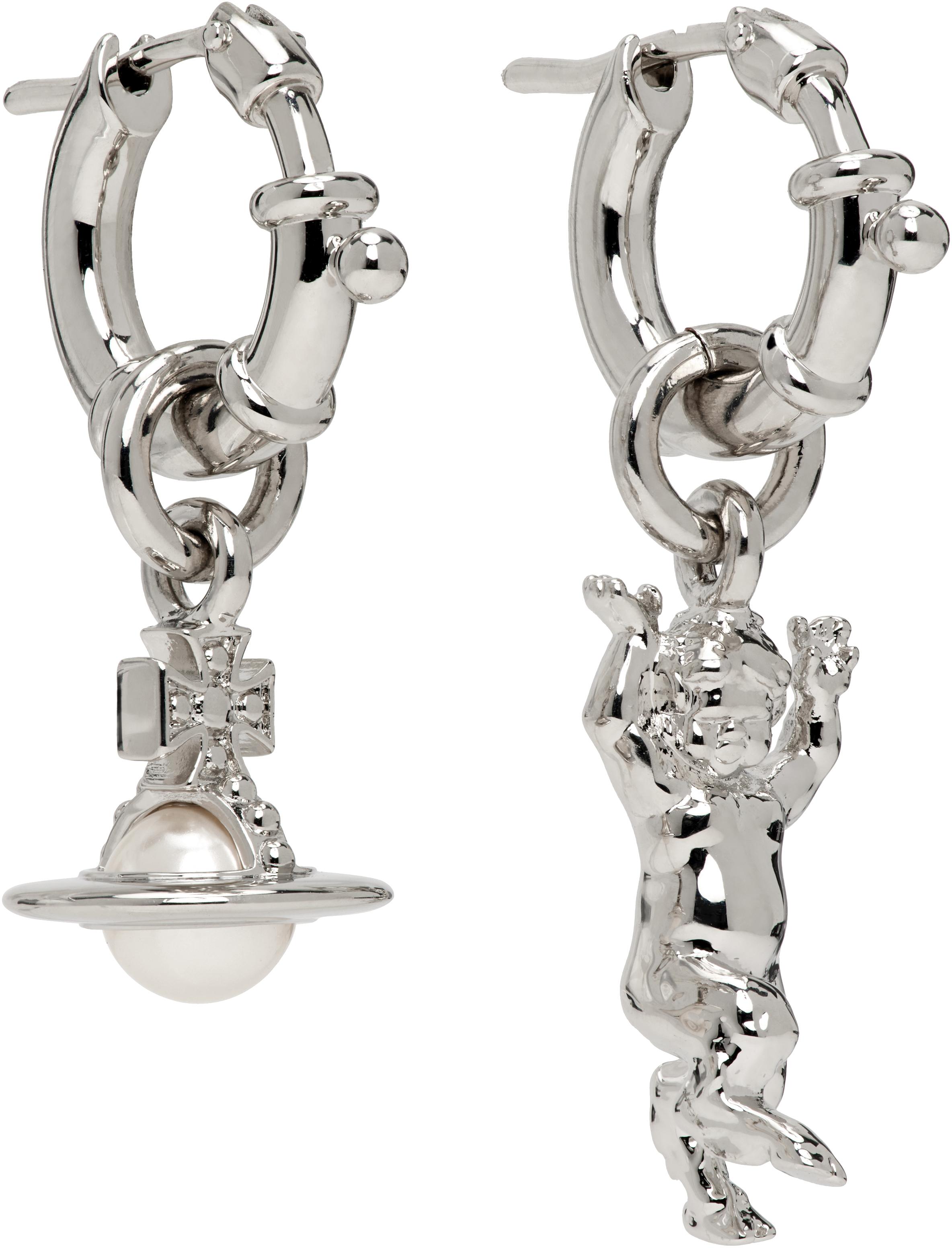 Vivienne Westwood Anglo Pearl Earrings in Metallic | Lyst