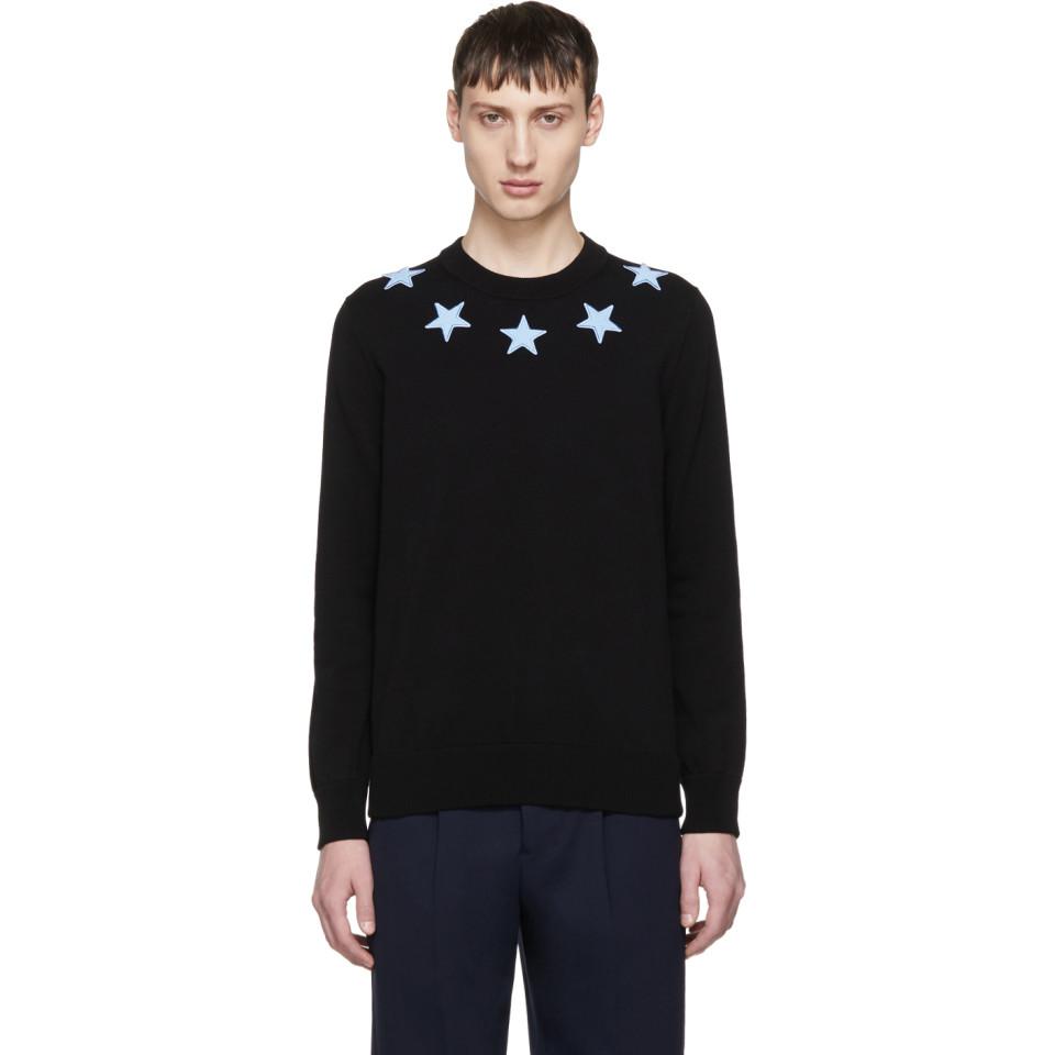 givenchy men's star sweater