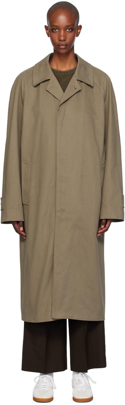 Filippa K Taupe Cotton Gabardine Car Coat in Black Lyst UK