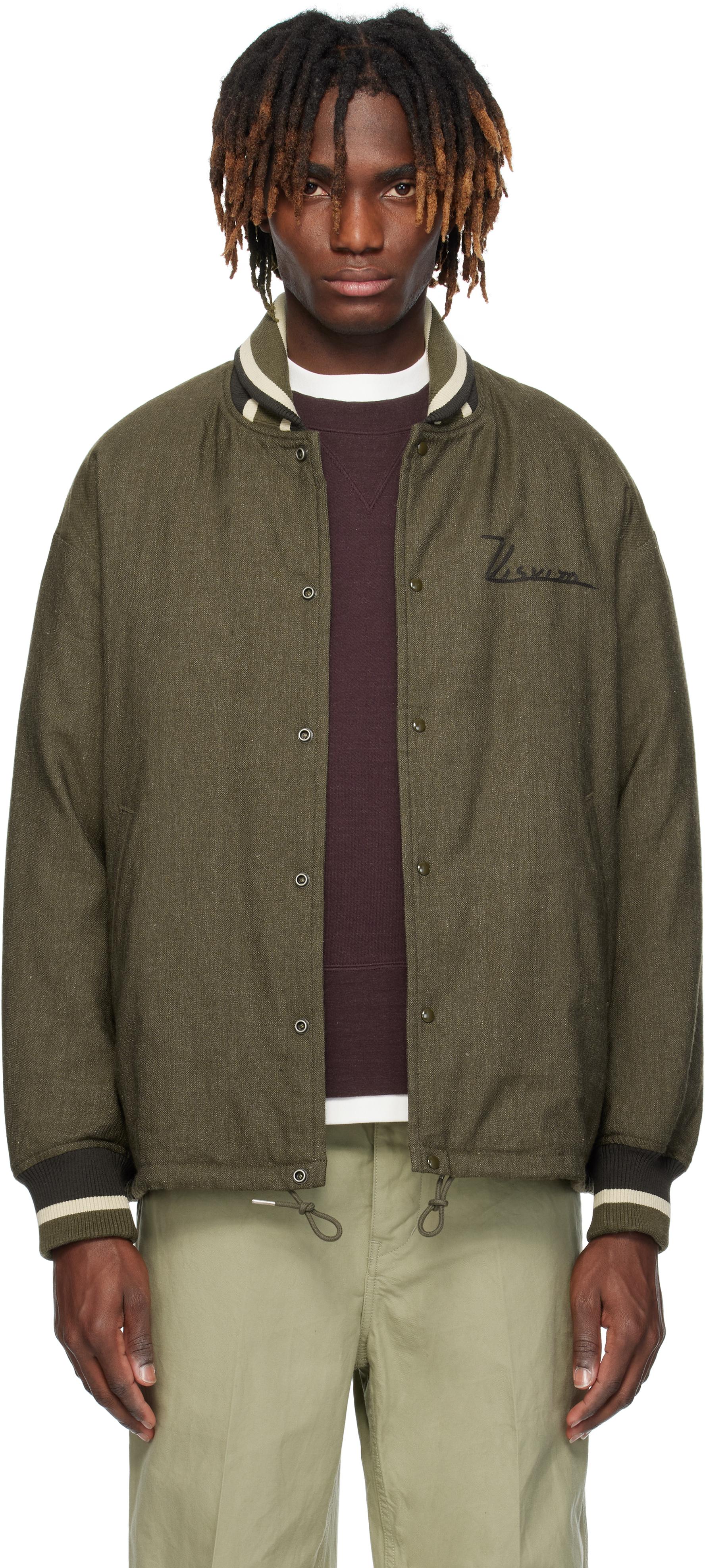 Visvim Khaki Hobbs Wool Down Bomber Jacket in Black for Men | Lyst Australia