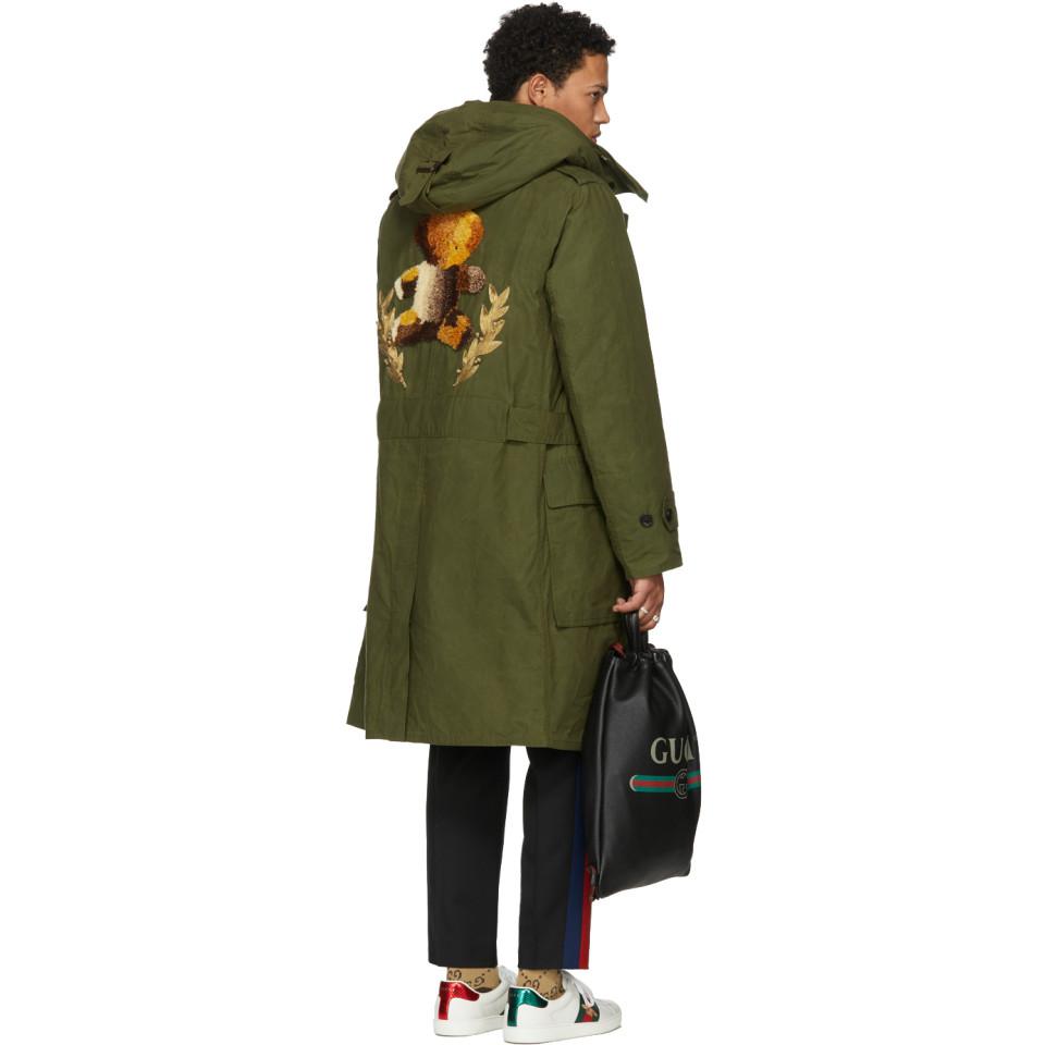 gucci coat green