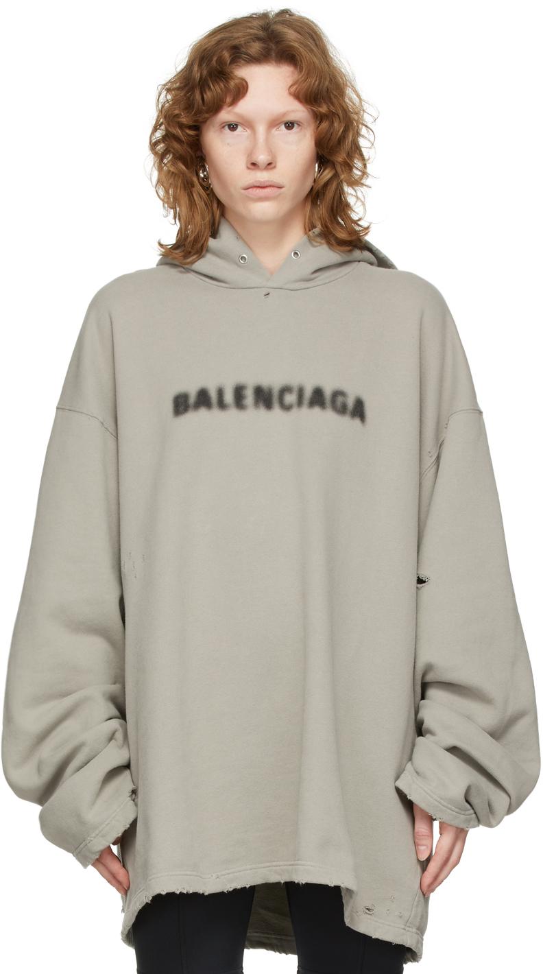 Shopping >balenciaga blurred hoodie big sale - OFF 76%