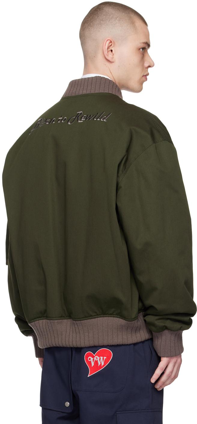 Vivienne Westwood メンズ グリーン カーキ Bernardo ボンバー Vivienne Westwood メンズ グリーン カーキ Bernardo ボンバー
