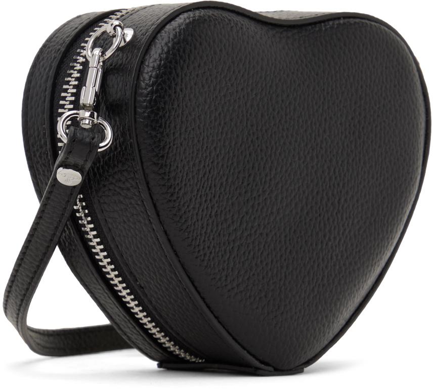 Vivienne Westwood Black Mini Louise Heart Crossbody Bag | Lyst